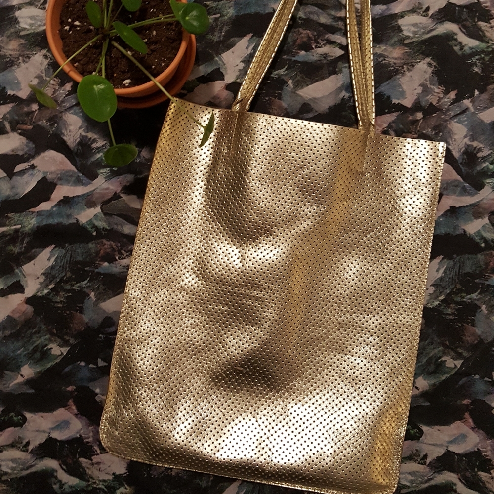 Minor History Perforated Leather Market Tote